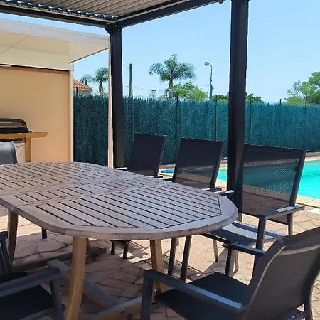 Avec Piscine A 6 Min Du Port Saint-cyprien Villa *