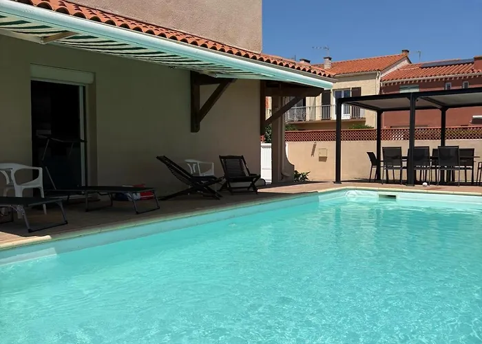 Avec Piscine A 6 Min Du Port Saint-cyprien Βίλα Saint-Cyprien (Pyrenees-Orientales)