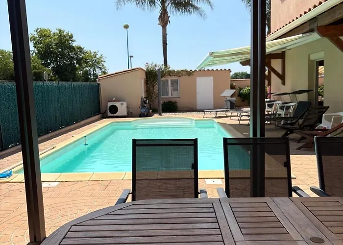 Avec Piscine A 6 Min Du Port Saint-cyprien Βίλα Saint-Cyprien (Pyrenees-Orientales)